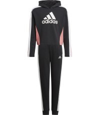 Adidas Sportinis Kostiumas Mergaitėms G Hooded Crop Ts Black