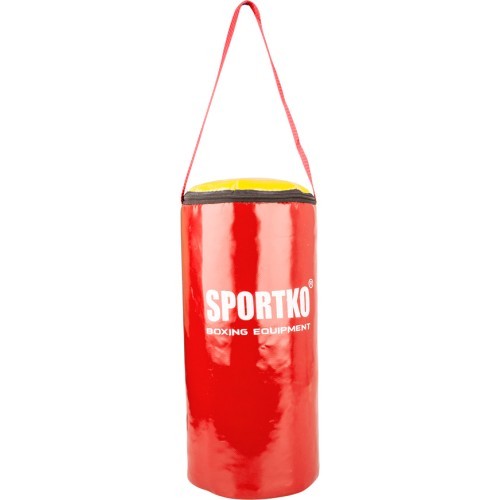 Boksa maiss bērniem SportKO MP10 19x40cm - Red-Yellow