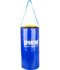 Bokso maišas vaikams SportKO MP10 19x40cm - Mėlyna, geltona