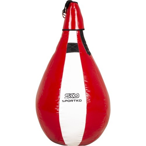SportKO GP4 70cm 10kg boksa bumba ar atsvaru - Red-White