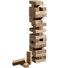 Kaladėlių bokštas Philos Bamboo 6.6x6.6x25.5cm