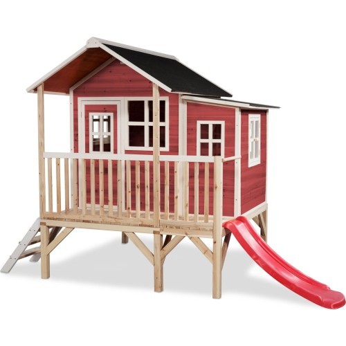 Деревянный игровой домик EXIT Loft 350 - красный