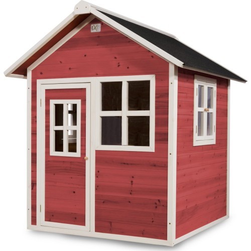 Деревянный игровой домик EXIT Loft 100 - красный