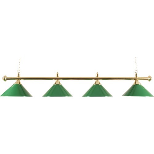 Латунный светильник с 4 абажурами Buffalo, зеленый, 180 см