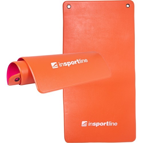 Нескользящий аэробный коврик inSPORTline Aero Advance 120x60x0,9см - Orange-Pink