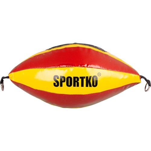 SportKO GP2 dubultā stiprinājuma ātruma bumba - Red-Yellow