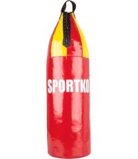Bokso maišas vaikams SportKO MP8 24x70cm - Raudona, geltona