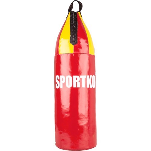 Boksa maiss bērniem SportKO MP8 24x70cm - Red-Yellow