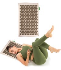 Akupresūros kilimėlis masažuoklis-aplikatorius inSPORTline AKU-2000 Beige 72x44x2cm - Smėlio