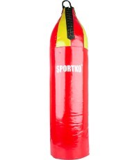 Bokso maišas vaikams SportKO MP7 24x80cm - Raudona, geltona