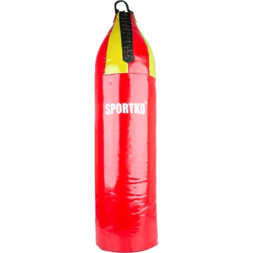 Boksa maiss bērniem SportKO MP7 24x80cm - Red-Yellow