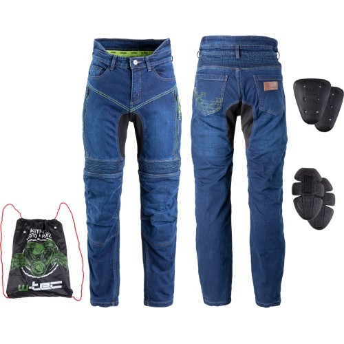 Мужские мото-джинсы W-TEC Biterillo - Blue