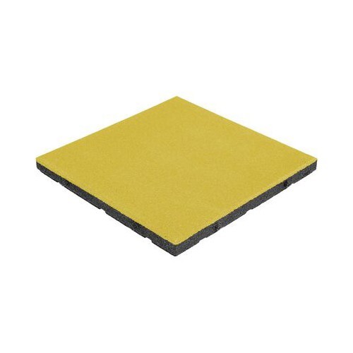 Gumijas grīdas segums flīze, pamatne - kvadrāts, dzeltens