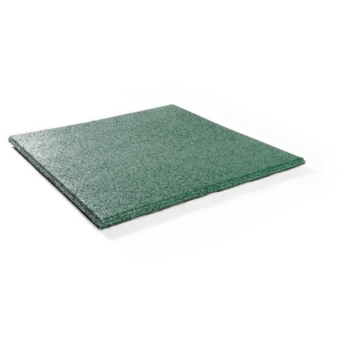 Gumijas grīdas segums flīze Premium - kvadrāts, zaļš