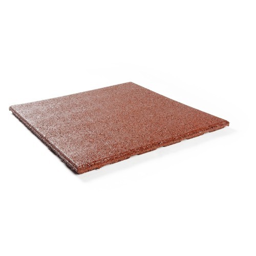 Gumijas grīdas segums flīze Premium - kvadrāts, sarkans