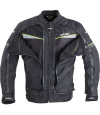 Men’s Motorcycle Jacket W-TEC Progair - Juoda, fluorescencinė