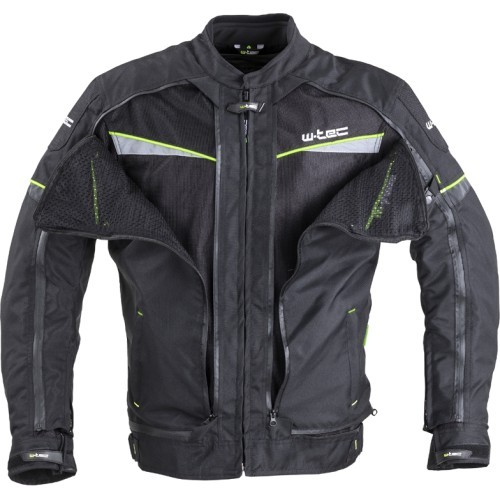 Мужская мотоциклетная куртка W-TEC Progair - Black-Fluo