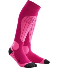 Moteriškos kompresinės slidinėjimo kojinės CEP Thermo - Rožinė