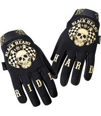 Motorcycle Gloves W-Tec Black Heart Restarter - Juoda