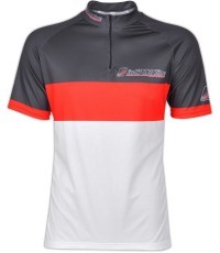 Marškinėliai InSPORTline Pro Team Cycling - Black-Red-White