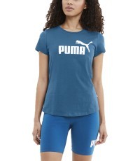 Puma Palaidinė Moterims Ess Logo Tee Blue