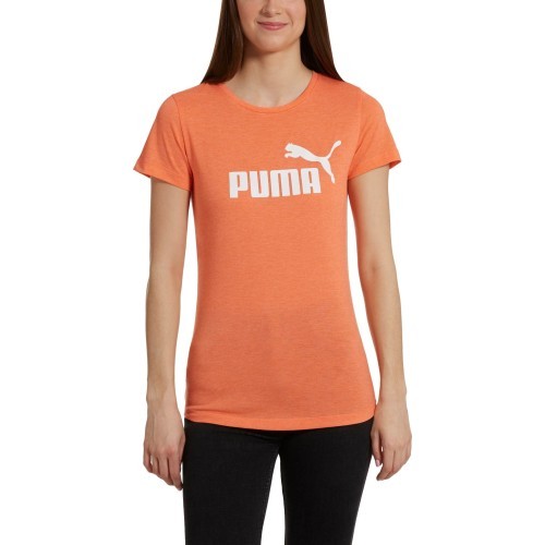 Puma Palaidinė Ess+ Logo Heather Tee Orange