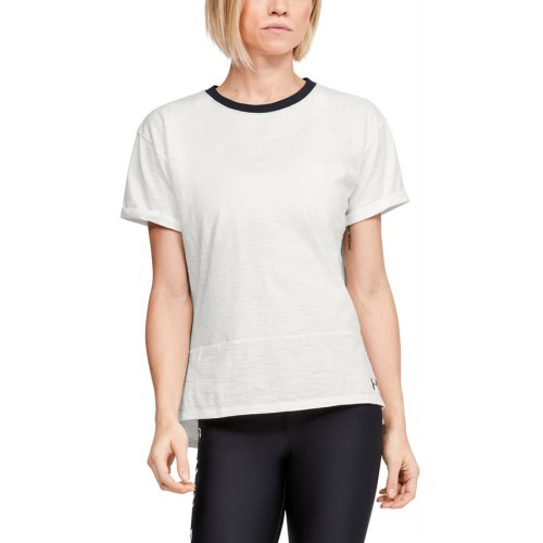 Женская футболка Under Armour Charged Cotton SS T-Shirt - Onyx White
