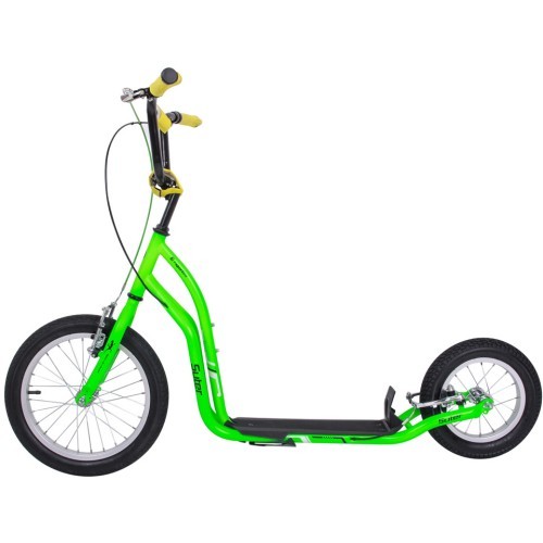 Skūteris ar piepūšamiem riteņiem inSPORTline Suter SE (līdz 100 kg) - zaļš