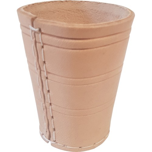 Чашка для игры в кости из кожи буйвола, 10 x 8 см
