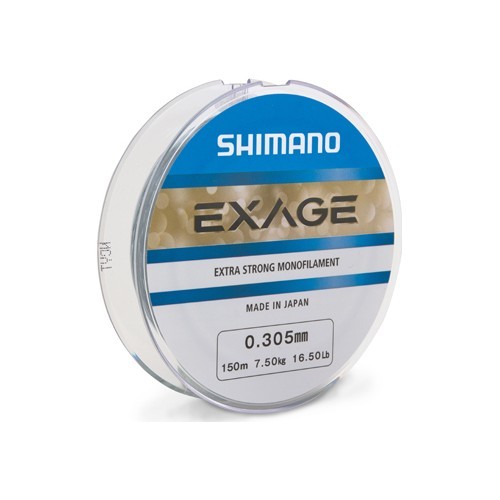 Spoles Shimano Exage, 300m, 0.305mm, 7.5kg, pelēkas krāsas