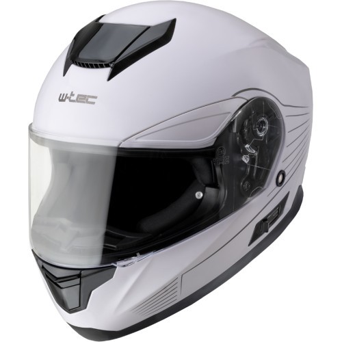 Мотоциклетный шлем W-TEC Yorkroad Solid - White Grey Glossy