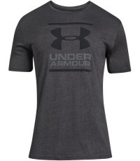 Vyriški marškinėliai Under Armour GL Foundation SS T - Charcoal Medium Heather/Graphite/Black