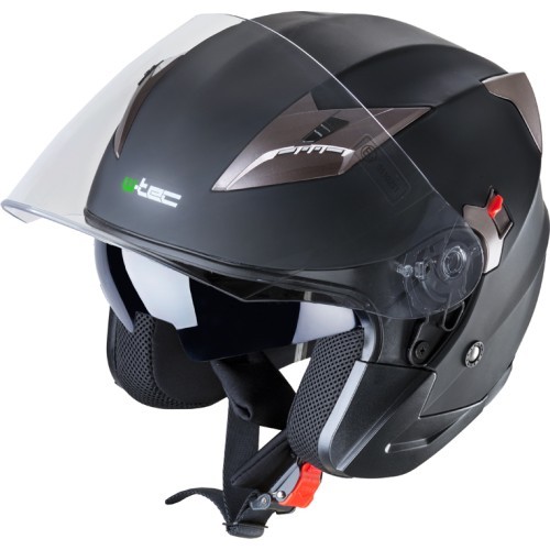 Мотоциклетный шлем W-TEC YM-627 - Matt Black-Bronze