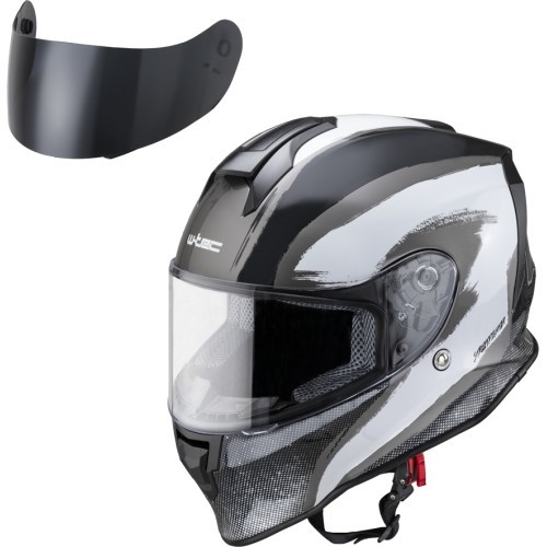 Мотоциклетный шлем W-TEC Integra Graphic - Black-White
