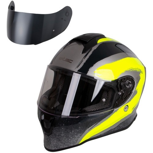 Мотоциклетный шлем W-TEC Integra Graphic - Black-Green