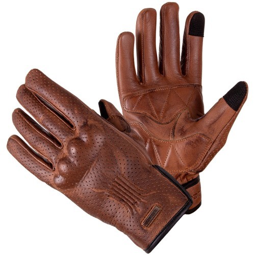 Кожаные мотоциклетные перчатки W-Tec Dahmer - Dark Brown