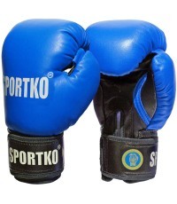 Natūralios odos bokso pirštinės SportKO PK1 - Mėlyna