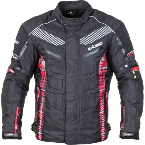 Мужская мото куртка W-TEC KAMICER NF-2100 - Black-Red