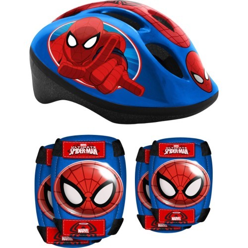 Bērnu ķiveres un aizsardzības komplekts Spiderman