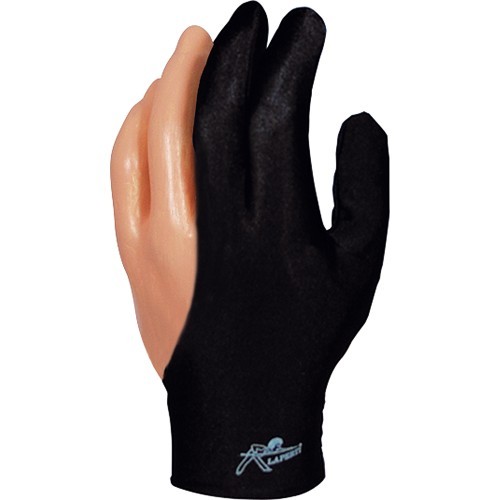 Перчатки для бильярда с застежкой на липучке, XL, черные