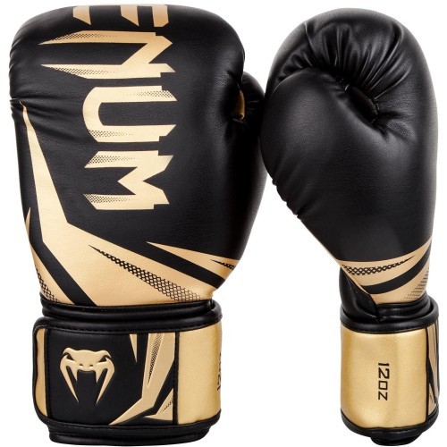 Боксерские перчатки Venum Challenger 3.0 - черный/золотой