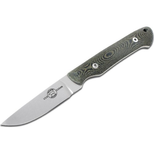 Knife White River Small Game, Canvas Black Olive Micarta
