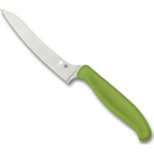 Spyderco K14PGN Z-Cut virtuves nazis, zaļš