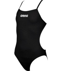 Vientisas maudymosi kostiumėlis mergaitėms Arena G Solid Jr LighTech, juodas - 55