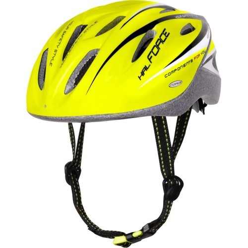 Велосипедный шлем Force Hal, 58-62 см L-XL, зеленый/черный