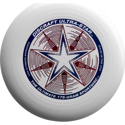 Летающий диск Ultrastar Frisbee 175 г, белый