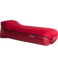 Надувной шезлонг Softybag с чехлом красный