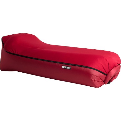 Softybag gaisa guļamkrēsls ar pārvalku sarkans