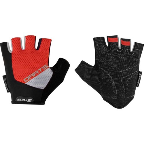Гелевые перчатки FORCE Darts (серый/красный) XL