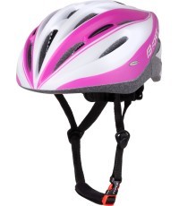 Force Tery velosipēdu ķivere, L-XL, 58-63cm, balta/rozā
